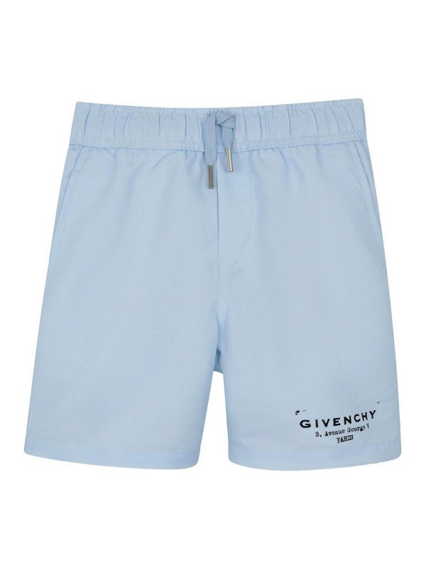 GIVENCHY: Badeanzüge und Badehosen - Badehose - Hellblau
