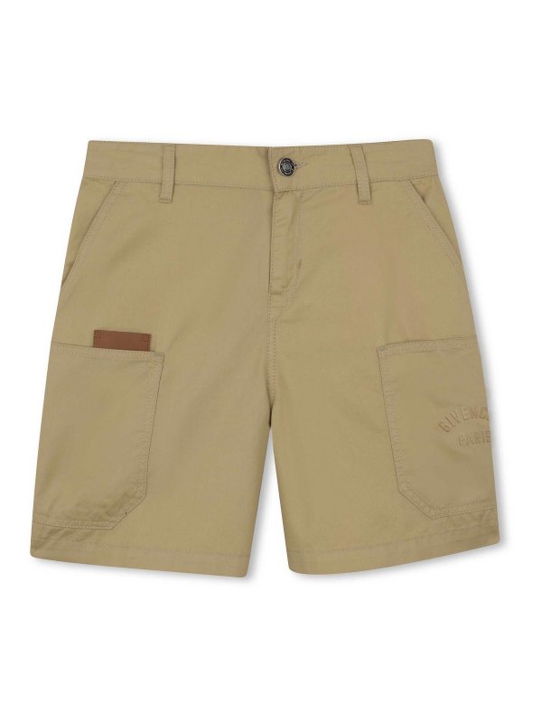 GIVENCHY: Trousers Shorts - Bermuda shorts with logo