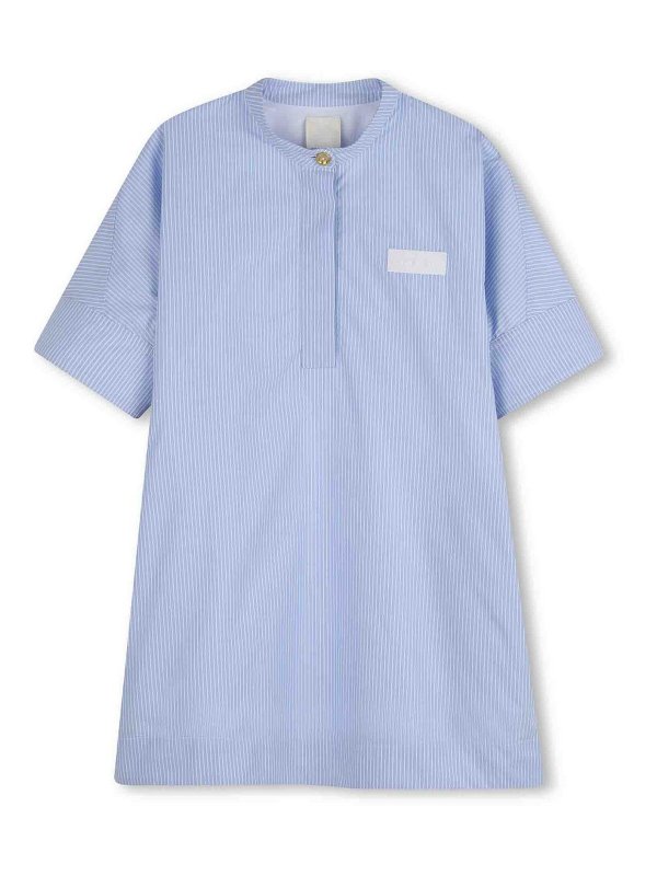 GIVENCHY: Knielange Kleider - Knielanges Kleid - Hellblau