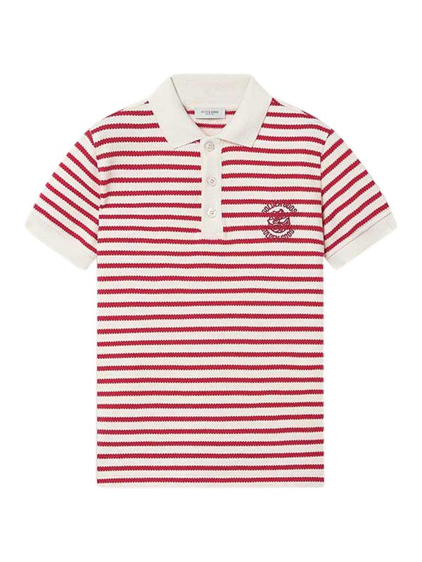 GOLDEN GOOSE: Poloshirts - Poloshirt - Weiß