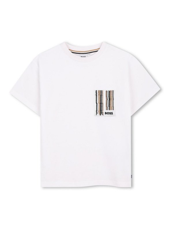 Hugo Boss: T-shirts - T-Shirt - Weiß