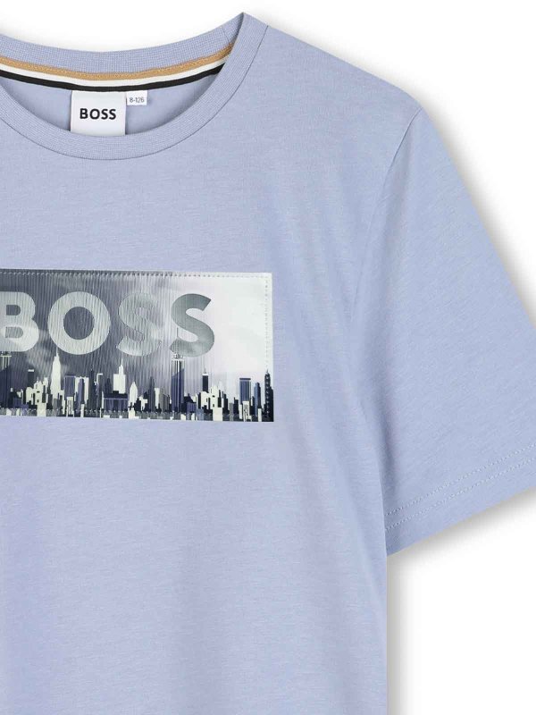 The Best Shops Hugo Boss: T-shirts - T-Shirt - Hellblau