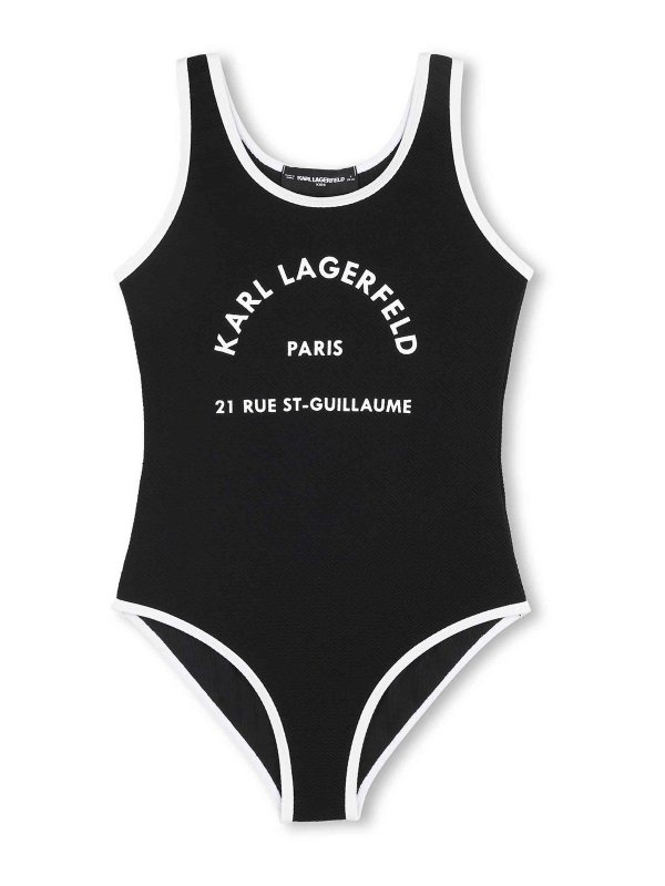 KARL LAGERFELD: 水着 - スイムショーツ/スイムトランクス - 黒