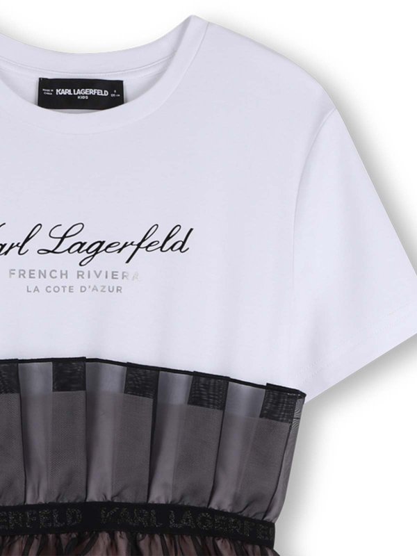 The Best Shops KARL LAGERFELD: ニーレングスドレス - 膝丈ドレス - 白