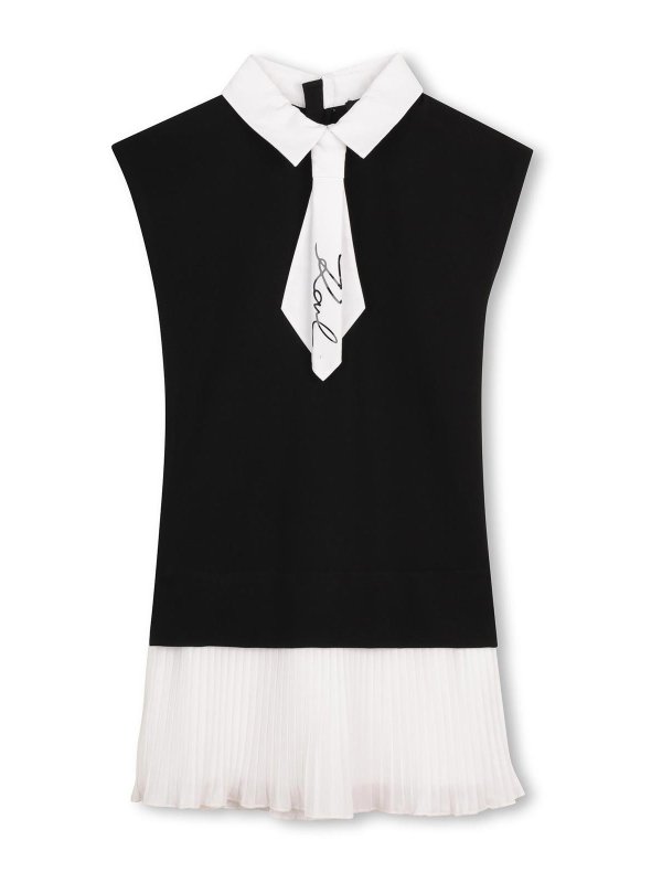 KARL LAGERFELD: ニーレングスドレス - 膝丈ドレス - 黒