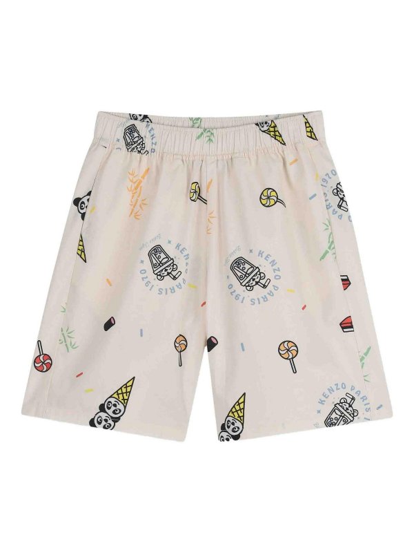 KENZO: Trousers Shorts - Bermuda With Print