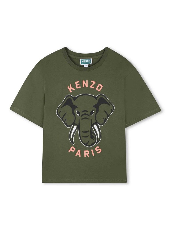 KENZO: T-shirts - T-Shirt - Grün
