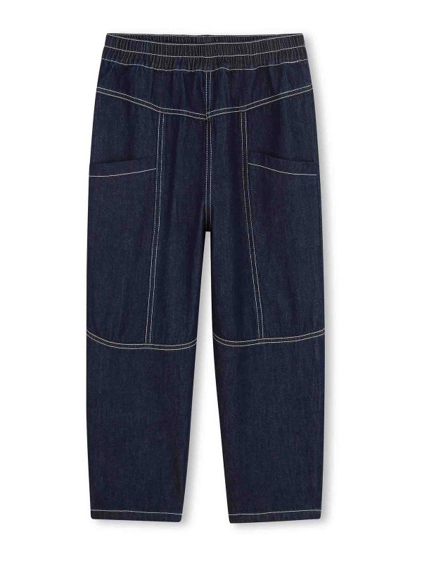 KENZO: straight leg jeans - Jeans With Drawstring