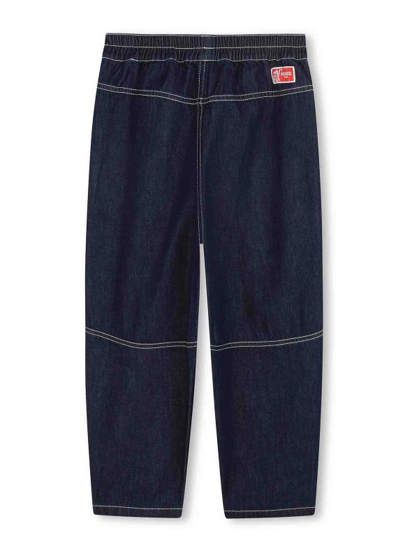 KENZO: straight leg jeans online - Jeans With Drawstring