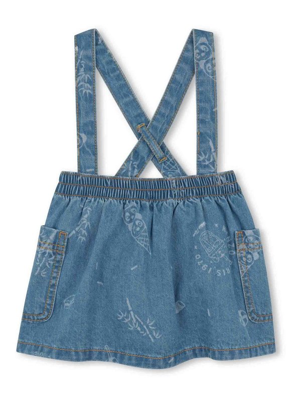 KENZO: pantaloni casual - Salopette Denim