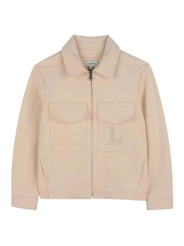 LANVIN: casual jackets - Jacket With Logo