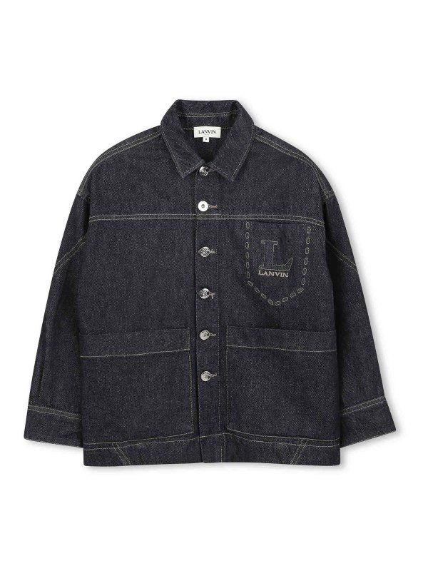 LANVIN: giacche casual - Giubbino Con Logo