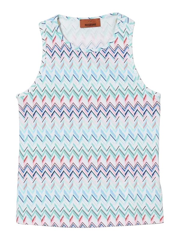 MISSONI: Tops und Tank Tops - Top - Blau