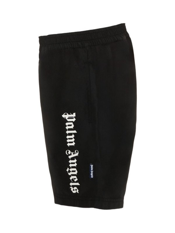 The Best Shops Palm Angels: 水着 - スイムショーツ/スイムトランクス - 黒