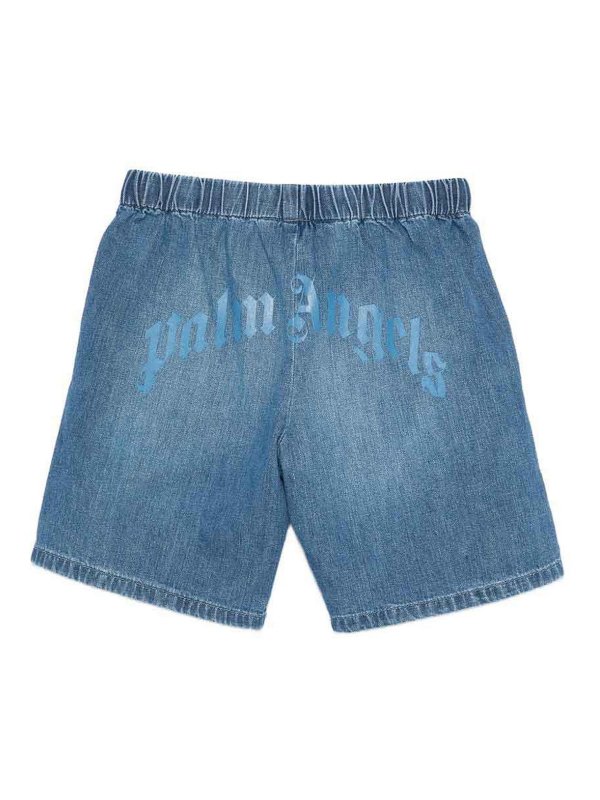 Palm Angels: トラウザーショーツ online - ショートパンツ - ブルー