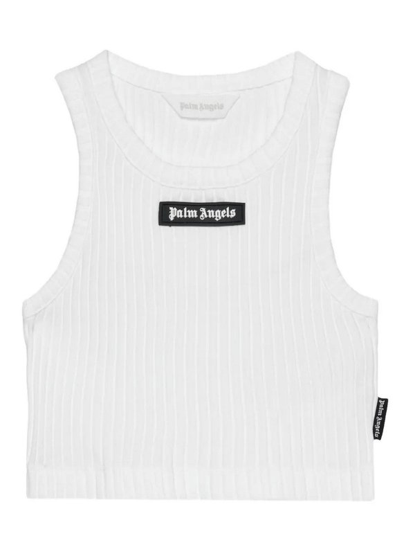 Palm Angels: トップス＆タンクトップ - トップ/タンクトップ - 白