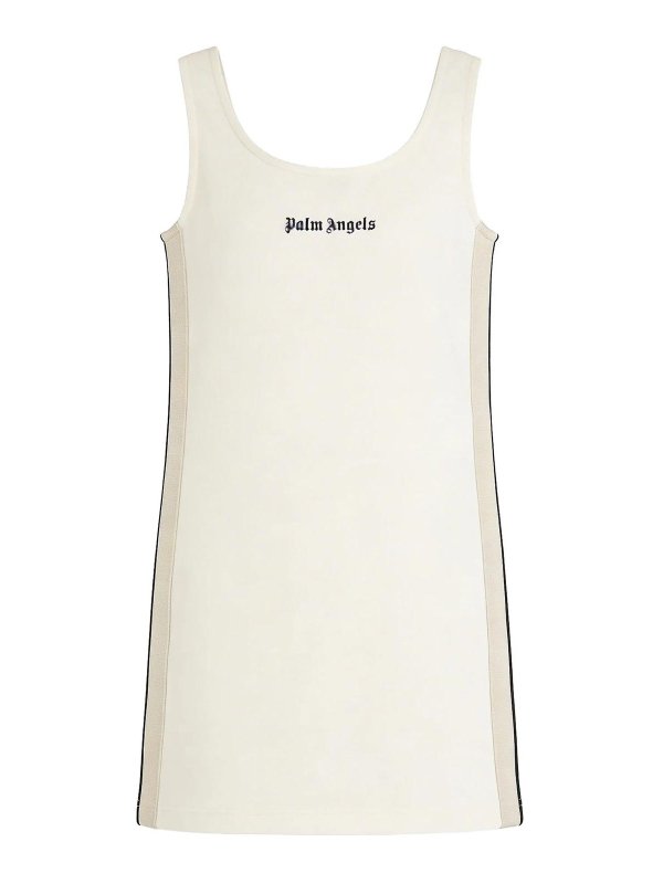 Palm Angels: ニーレングスドレス - 膝丈ドレス - 白