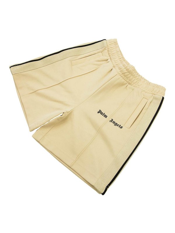 Palm Angels: pantaloni shorts online - Bermuda Con Logo