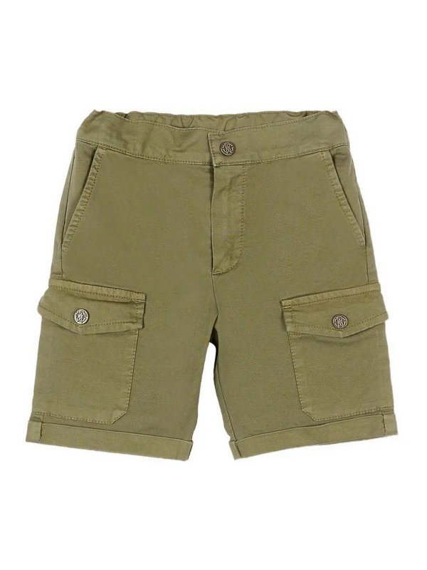 ROBERTO CAVALLI: pantaloni shorts - Bermuda Con Logo