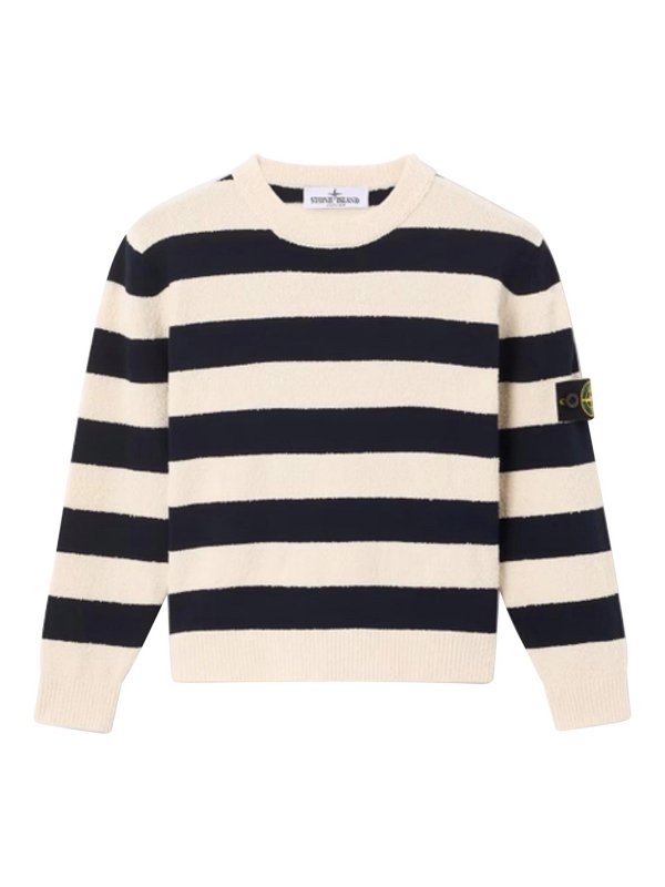 Stone Island Junior: crew necks - Striped Pullover