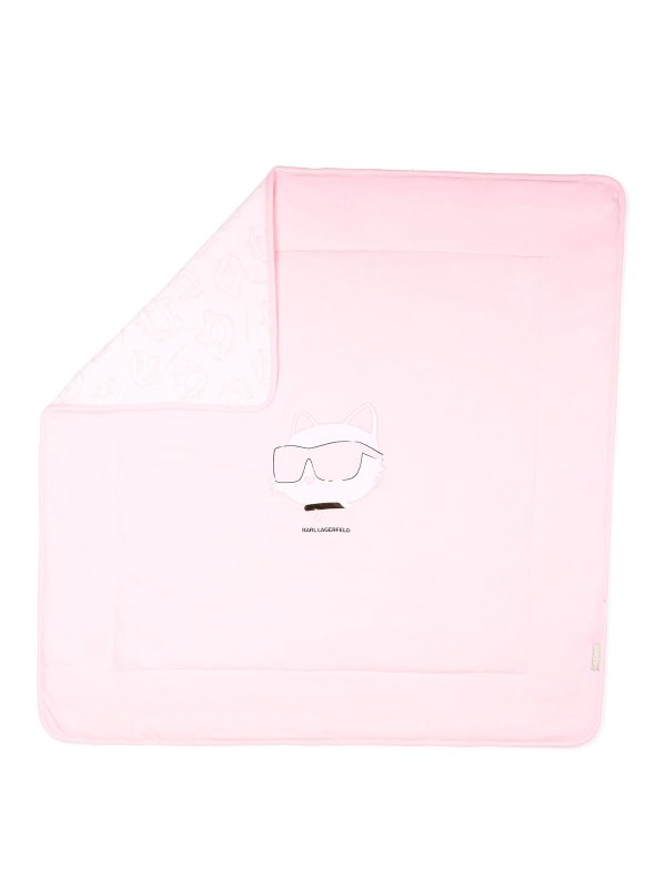 KARL LAGERFELD: ブランケット＆毛布 - スロー/ブランケット - ピンク