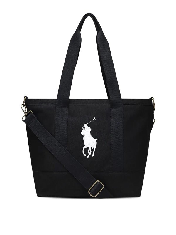 RALPH LAUREN: トートバッグ - トートバッグ - 黒
