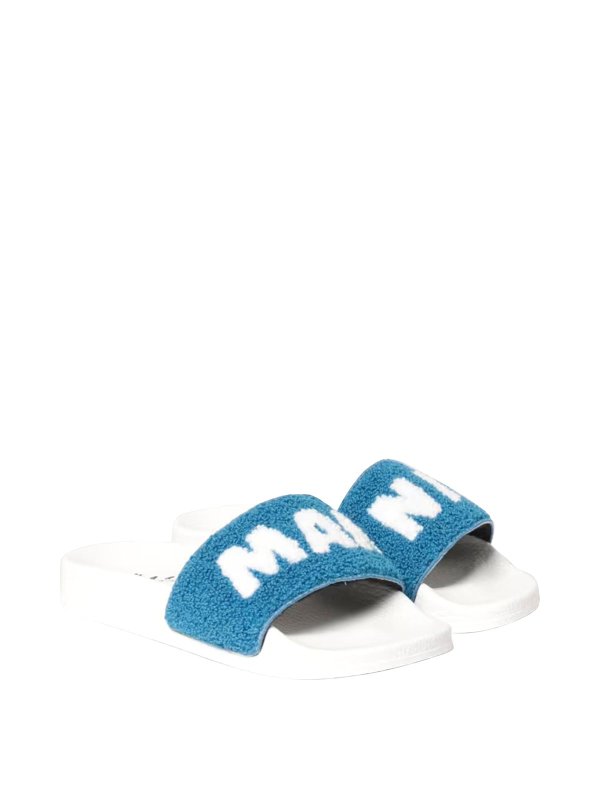 Marni: Sandalen - Sandalen - Blau