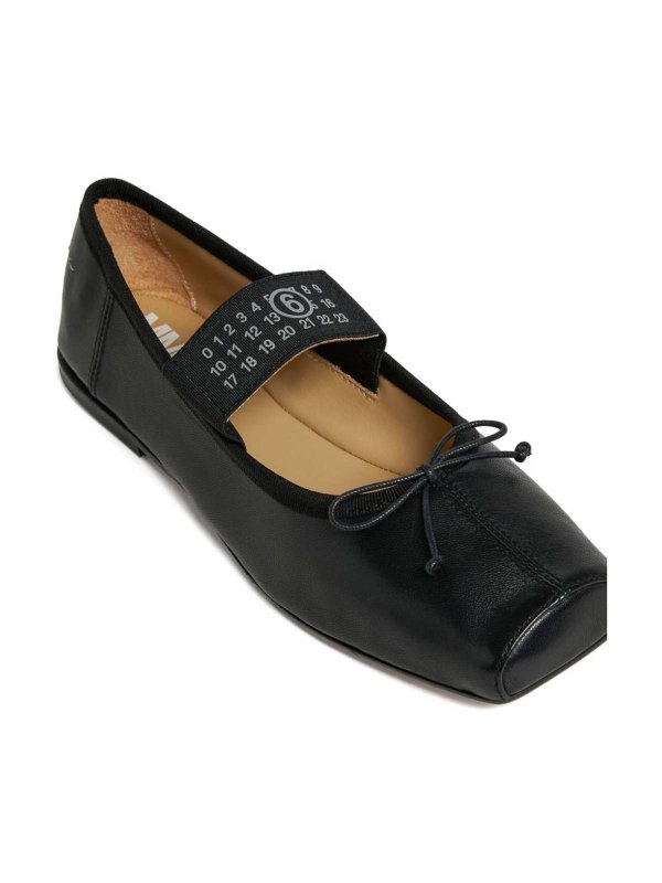 The Best Shops MM6 MAISON MARGIELA: フラットシューズ - フラットシューズ - 黒