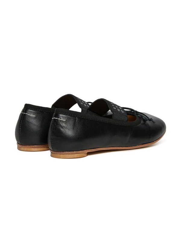 The Best Shops MM6 MAISON MARGIELA: フラットシューズ - フラットシューズ - 黒