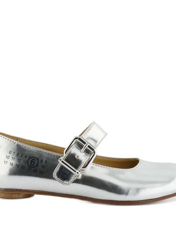 MM6 MAISON MARGIELA: フラットシューズ online - フラットシューズ - 銀