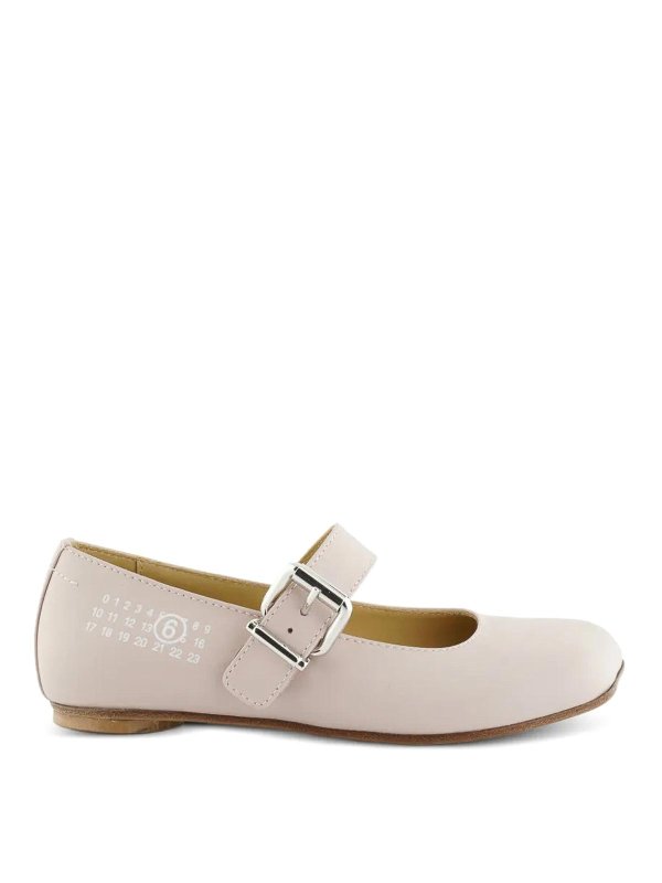 MM6 MAISON MARGIELA: フラットシューズ - フラットシューズ - ヌードカラー