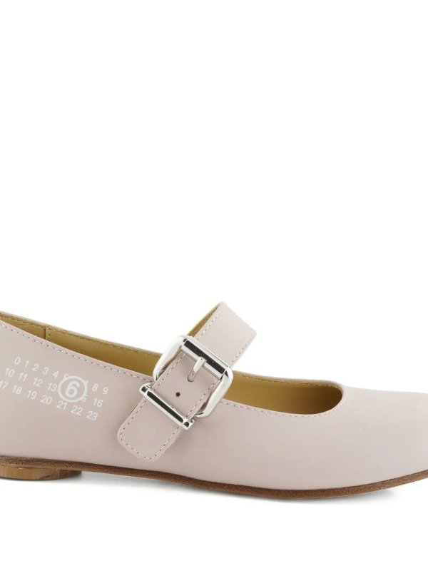 The Best Shops MM6 MAISON MARGIELA: フラットシューズ - フラットシューズ - ヌードカラー