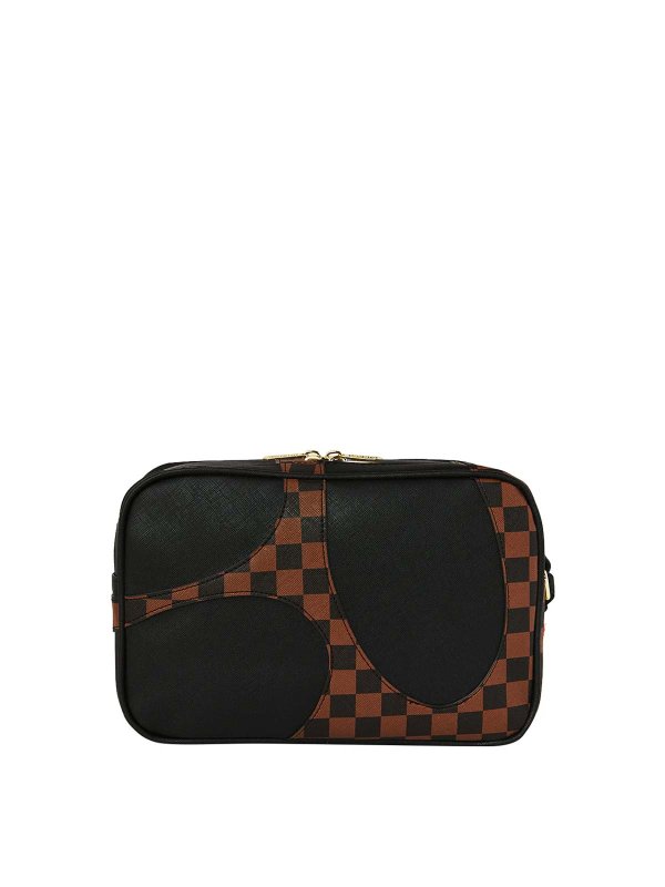 The Best Shops SPRAYGROUND: clutches - Jetstream Brown Toiletry Bag