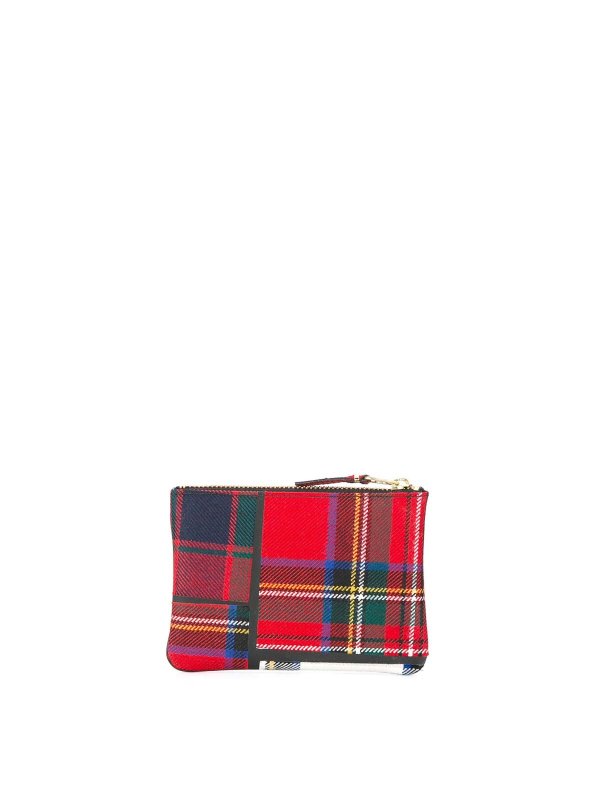 COMME DES GARCONS: clutches online - Small Pouch Tartan Patchwork