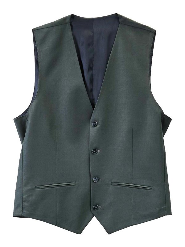 KARL LAGERFELD: Chalecos  - Chaleco - Verde Oscuro