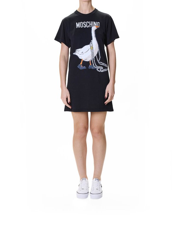 MOSCHINO: ニーレングスドレス online - 膝丈ドレス - 黒