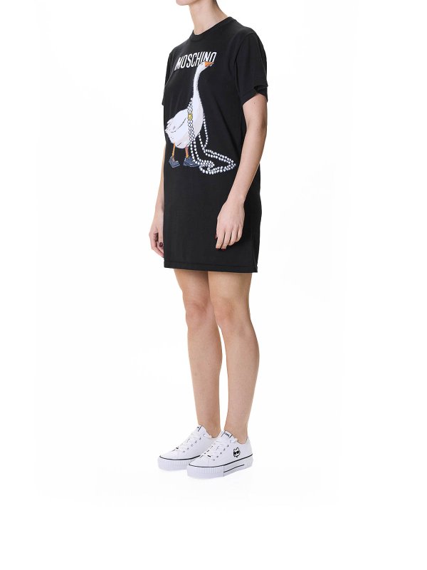 The Best Shops MOSCHINO: ニーレングスドレス - 膝丈ドレス - 黒