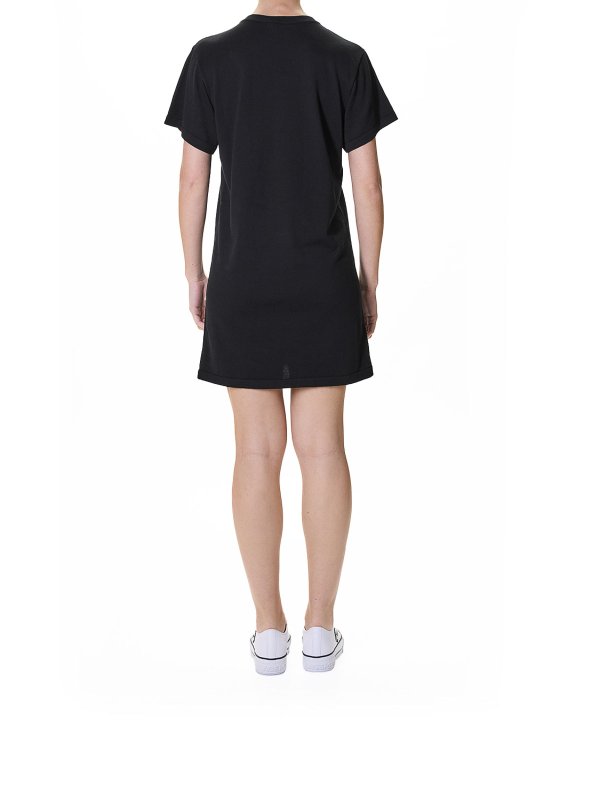 膝丈ドレス - 黒 shop online: MOSCHINO