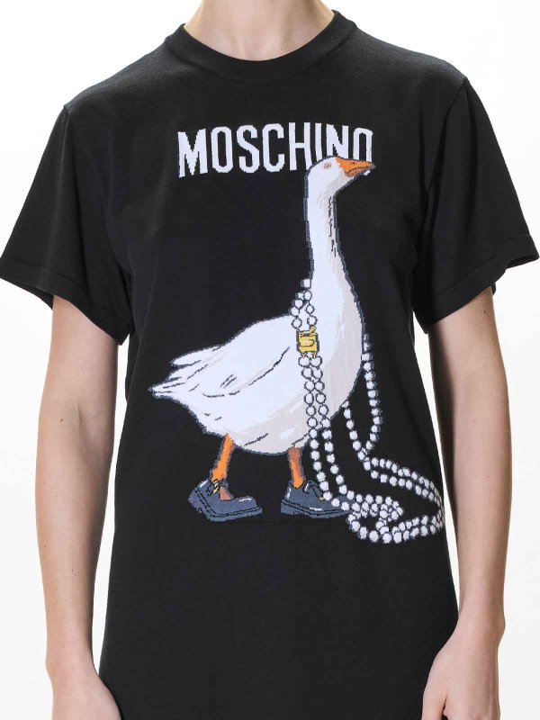 MOSCHINO buy online 膝丈ドレス - 黒