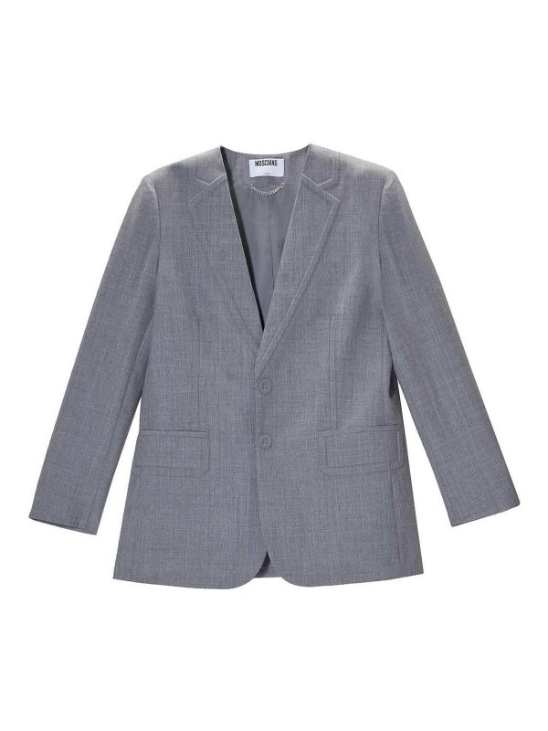 MOSCHINO: casual jackets - Giacca Embossed