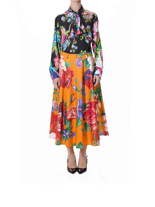 MOSCHINO: gonne al ginocchio  e longuette online - Le rose andranno