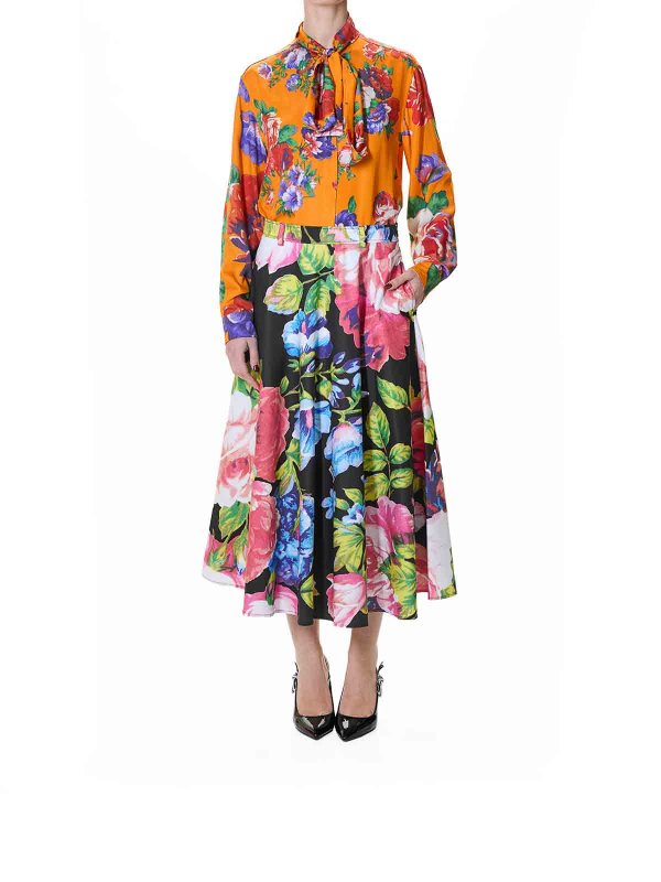 MOSCHINO: gonne al ginocchio  e longuette online - Le rose andranno