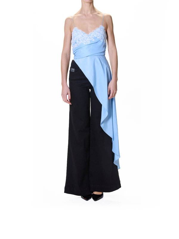 MOSCHINO: Tops & Débardeurs online - Top - Bleu Clair