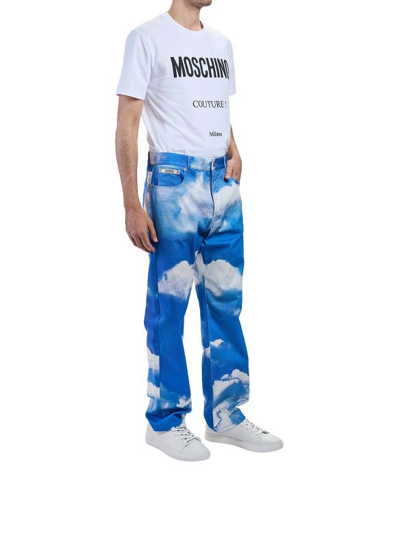 The Best Shops MOSCHINO: ストレートジーンズ - ストレートジーンズ - ライトブルー