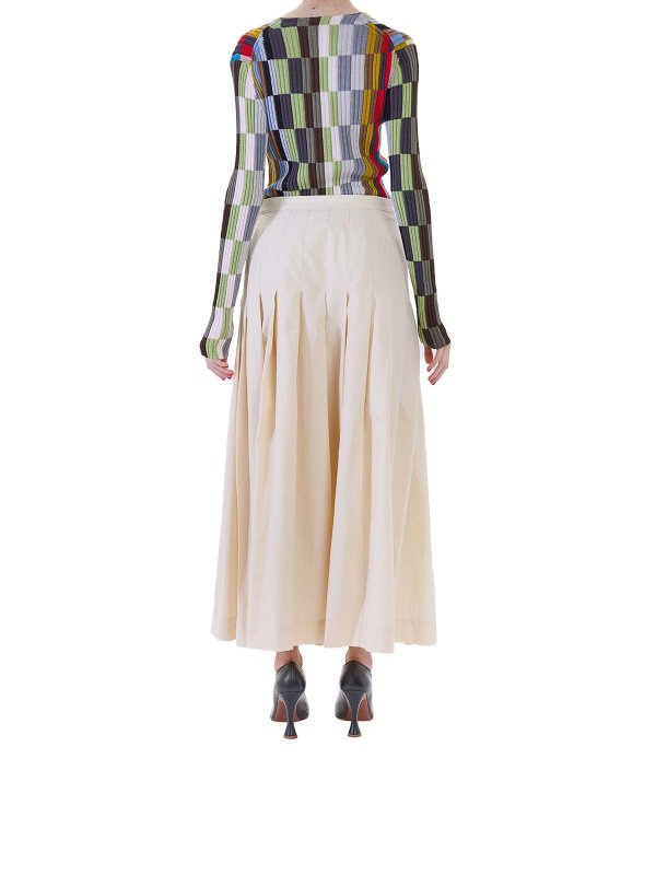 膝丈/ミディスカート - クリーム shop online: PAUL SMITH