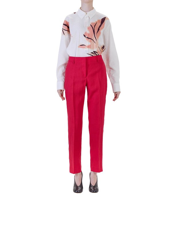 PAUL SMITH: Pantaloni sartoriali online - Pantalone Pinces Lino