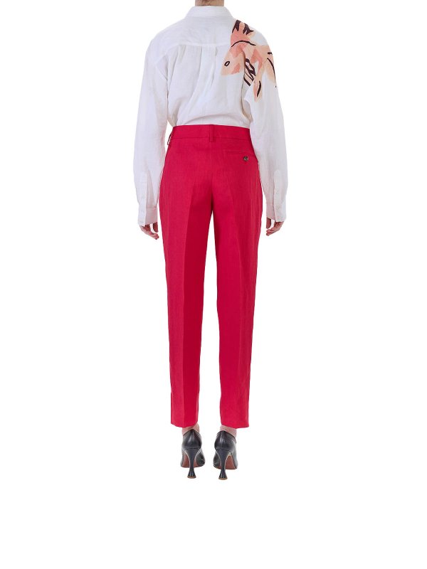 Pantalone Pinces Lino shop online: PAUL SMITH