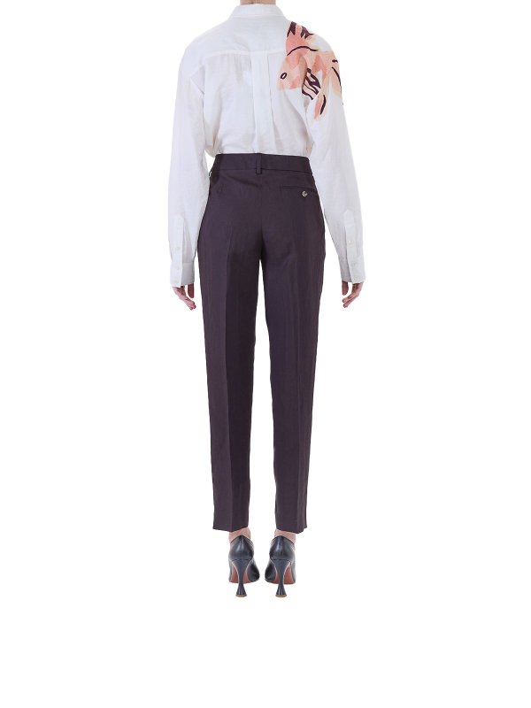 テーラードパンツ - ダークパープル shop online: PAUL SMITH