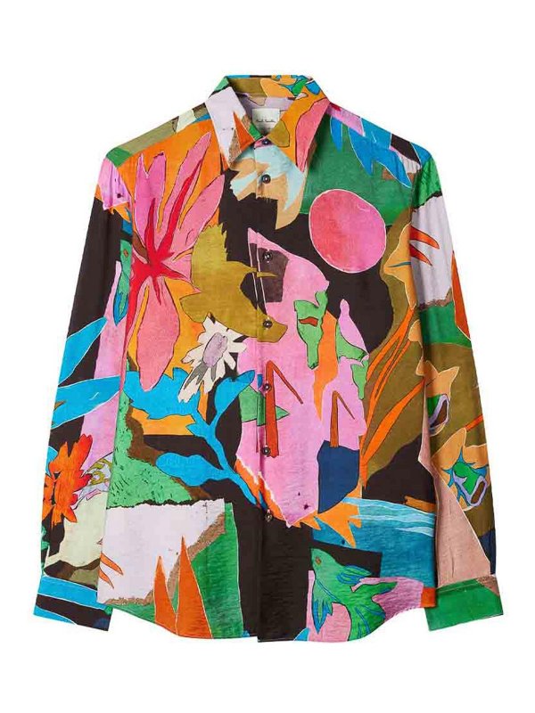 PAUL SMITH: camicie - Camicia Sfilata River Collage