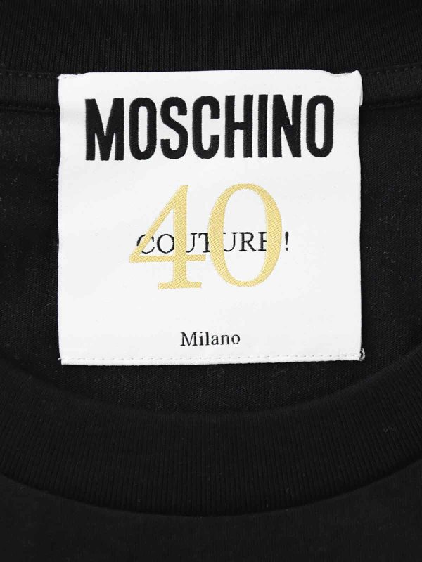 Tシャツ - 黒 shop online: MOSCHINO